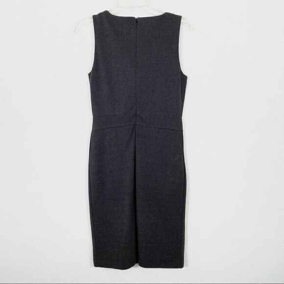 Banana Republic Brown Textured Cowl Neck Sleeveless Sheath Dress - Picture 2 of 5